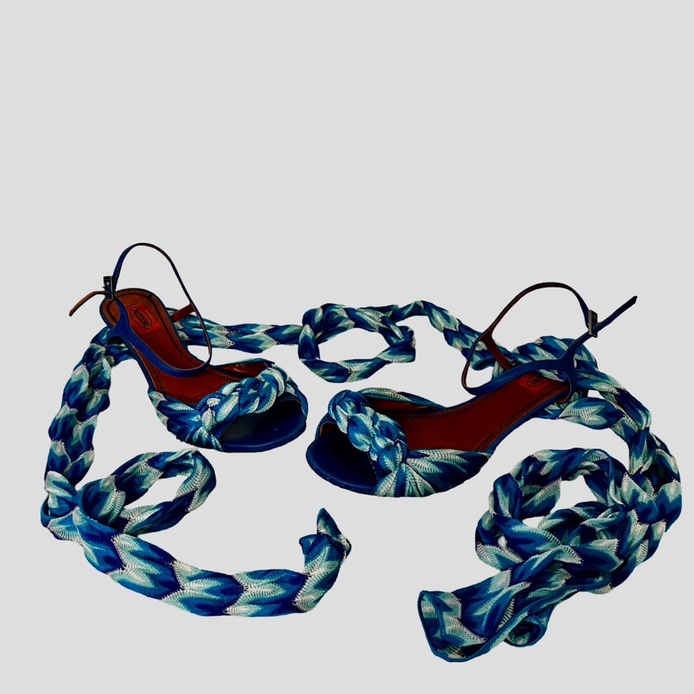 Missoni Sidi Silk Wrapped Sandals - Picture 5 of 5